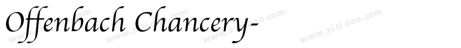 Offenbach Chancery字体转换
